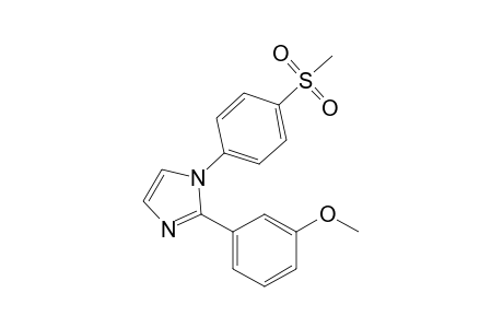2-(3-Methoxyphenyl)-1-(4-methylsulfonylphenyl)-1H-imidazole