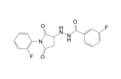 3-Fluorobenzoic acid, N'-[1-(2-fluorophenyl)-2,5-dioxopyrrolidin-3-yl]hydrazide