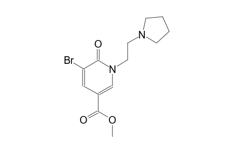 methyl 5-bromo-6-oxo-1-[2-(1-pyrrolidinyl)ethyl]-1,6-dihydro-3-pyridinecarboxylate