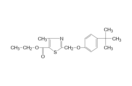 2-[(p-tert-butylphenoxy)methyl]-4-methyl-5-thiazolecarboxylic acid, ethyl ester