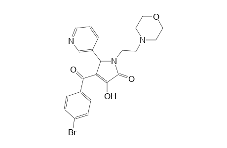 4-(4-bromobenzoyl)-3-hydroxy-1-[2-(4-morpholinyl)ethyl]-5-(3-pyridinyl)-1,5-dihydro-2H-pyrrol-2-one