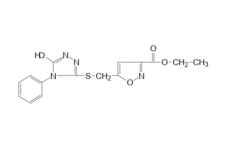 5-{[(5-hydroxy-4-phenyl-4H-1,2,4-triazol-3-yl)thio]methyl}-3-isoxazolecarboxylic acid, ethyl ester