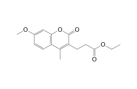 3-(2-Keto-7-methoxy-4-methyl-chromen-3-yl)propionic acid ethyl ester