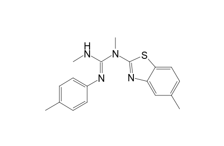 Guanidine, N,N'-dimethyl-N-(5-methyl-2-benzothiazolyl)-N''-(4-methylphenyl)-