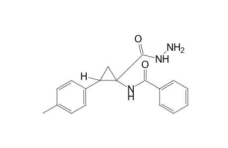 1-benzamido-2-p-tolylcyclopropanecarboxylic acid, hydrazide