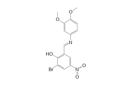 4-(2-Hydroxy-3-bromo-5-nitrobenzylideneamino)veratrole