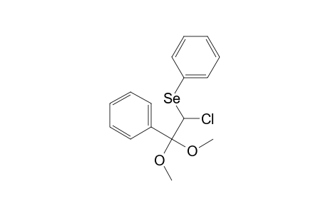 2-Chloro-1,1-dimethoxy-1-phenyl-2-(phenylseleno)ethane