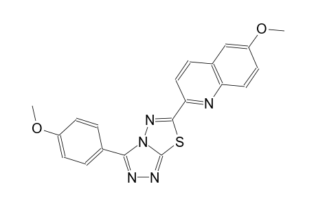 quinoline, 6-methoxy-2-[3-(4-methoxyphenyl)[1,2,4]triazolo[3,4-b][1,3,4]thiadiazol-6-yl]-