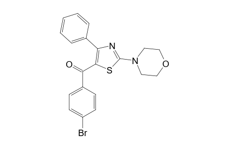 p-bromophenyl 2-morpholino-4-phenyl-5-thiazolyl ketone