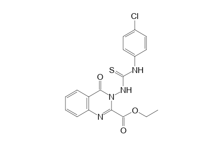 3-[3-(p-Chlorophenyl)-2-thioureido]-3,4-dihydro-4-oxo-2-quinazoline carboxylic acid, ethyl ester