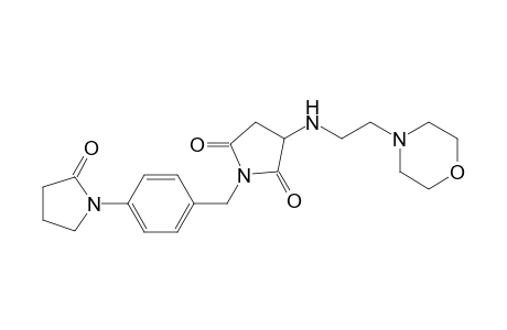 1-[4-(2-ketopyrrolidino)benzyl]-3-(2-morpholinoethylamino)pyrrolidine-2,5-quinone