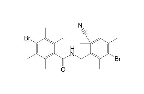 4-Bromo-N-(6'-cyano-2',4',6'-trimethyl-3'-bromobenzyl)-2,3,5,6-tetramethylbenzamide