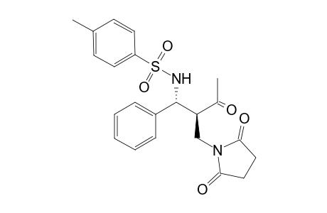 Threo-N-(2-((2,5-dioxopyrrolidin-1-yl)methyl)-3-oxo-1-phenylbutyl)-4-methylbenzenesulfonamide