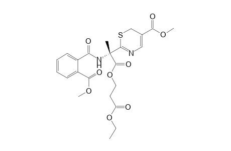[(Ethoxycarbonyl)ethyl] 2-[5'-(methoxycarbonyl)-6H-1',3'-thiazin-2'-yl]-2-[2"-[(methoxycarbonyl)benzamido]propanoate