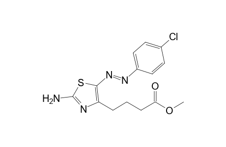 Methyl 4-[2'-amino-5'-(p-chlorophenyl)azothiazol-4'-yl]-butanoate