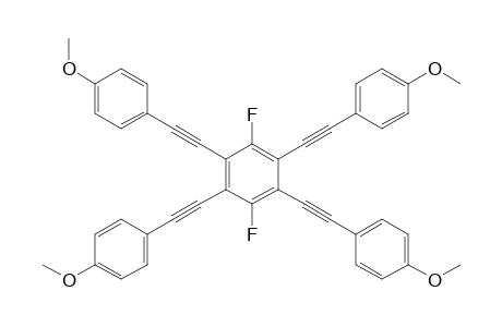 1,4-Difluoro-2,3,5,6-tetrakis(4-methoxylphenylethynyl)-benzene
