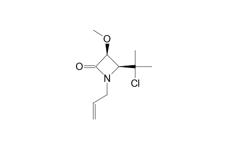 CIS-1-ALLYL-4-[(1-CHLORO-1-METHYL)-ETHYL]-3-METHOXY-AZETIDIN-2-ONE