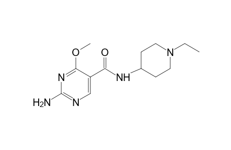 2-amino-N-(1-ethyl-4-piperidyl)-4-methoxy-5-pyrimidinecarboxamide