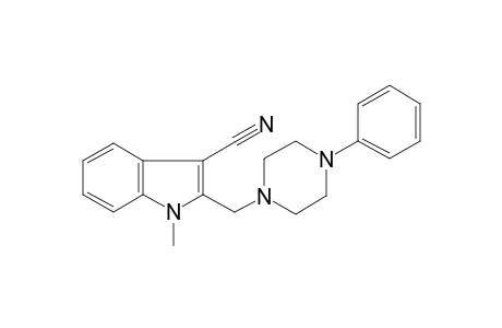 1-Methyl-2-[(4-phenyl-1-piperazinyl)methyl]-1H-indole-3-carbonitrile