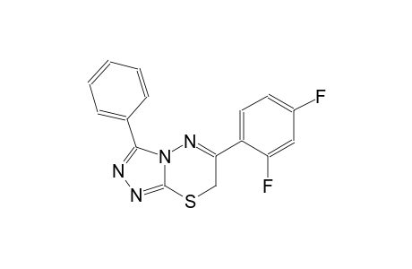 6-(2,4-difluorophenyl)-3-phenyl-7H-[1,2,4]triazolo[3,4-b][1,3,4]thiadiazine