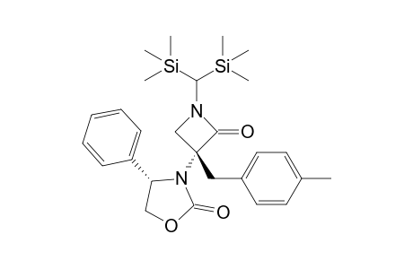 (3R)-1-[Bis(trimethylsilyl)methyl]-3-[(2-methylphenyl)methyl]-3-[(4S)-2-oxo-4-phenyloxazolidin-3-yl]azetidin-2-one