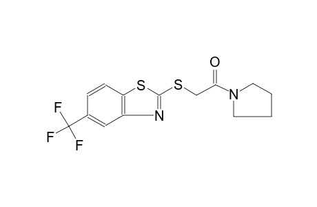 2-{[2-oxo-2-(1-pyrrolidinyl)ethyl]sulfanyl}-5-(trifluoromethyl)-1,3-benzothiazole