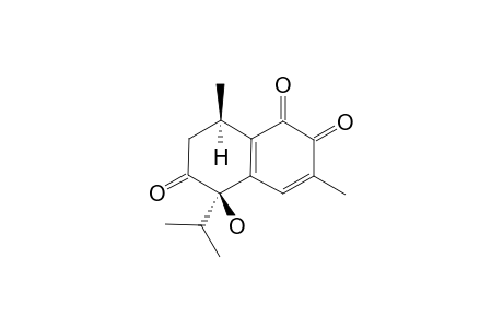 MANSONONE-O;5-HYDROXY-5-ISOPROPYL-3,8-DIMETHYL-7,8-DIHYDRONAPHTHALENE-1,2,6(5H)-TRIONE