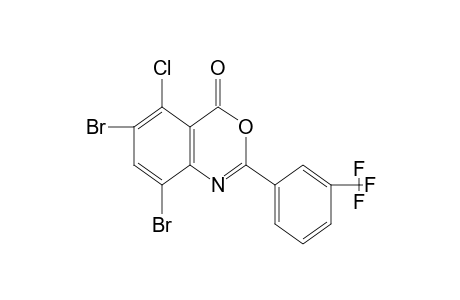 5-chloro-6,8-dibromo-2-(alpha,alpha,alpha-trifluoro-m-tolyl)-4H-3,1-benzoxazin-4-one