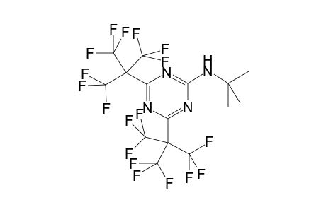 N-(tert-Butyl)-4,6-bis[2,2,2-trifluoro-1,1-bis(trifluoromethyl)ethyl]-1,3,5-triazin-2-amine