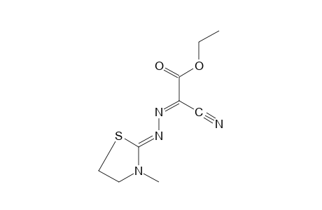cyanoglyoxylic acid, azine with 3-methyl-2-thiazolidinone, ethyl ester
