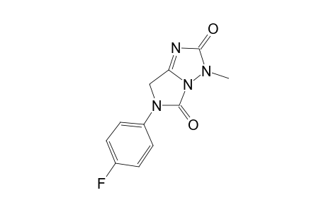 3H-imidazo[1,5-b][1,2,4]triazole-2,5-dione, 6-(4-fluorophenyl)-6,7-dihydro-3-methyl-