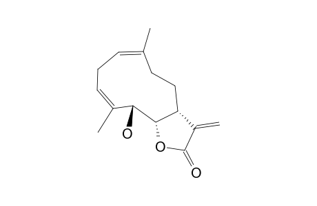 (-)-(3AS,6Z,9Z,11S,11AS)-3A,4,5,8,11,11A-HEXAHYDRO-11-HYDROXY-5,10-DIMETHYL-3-METHYLENECYCLODECA-[B]-FURAN-2-(3H)-ONE