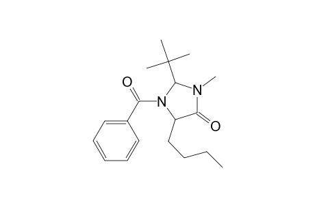 1-Benzoyl-5-butyl-2-t-butyl-3-methyl-imidazolidin-4-one