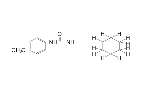 1-cyclohexyl-3-(p-methoxyphenyl)urea