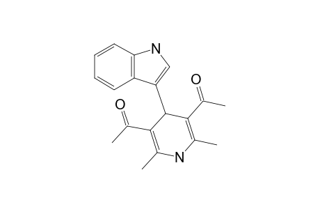 1-[5-acetyl-4-(1H-indol-3-yl)-2,6-dimethyl-1,4-dihydropyridin-3-yl]ethanone