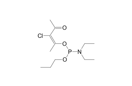 PROPYL(BETA-CHLORO-BETA-ACETYLISOPROPENYL)-N,N-DIETHYLAMIDOPHOSPHITE