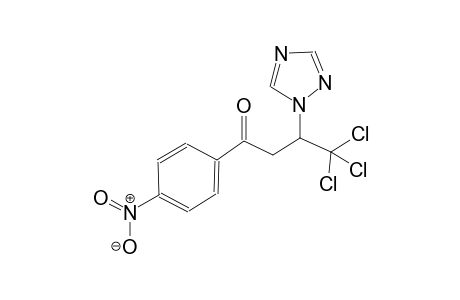 4,4,4-trichloro-1-(4-nitrophenyl)-3-(1H-1,2,4-triazol-1-yl)-1-butanone