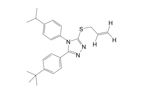 3-(allylthio)-5-(p-tert-butylphenyl)-4-(p-cumenyl)-4H-1,2,4-triazole
