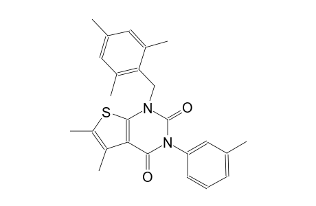 1-(mesitylmethyl)-5,6-dimethyl-3-(3-methylphenyl)thieno[2,3-d]pyrimidine-2,4(1H,3H)-dione