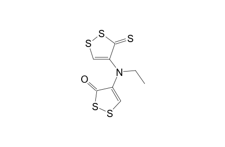 4-[ethyl-(3-sulfanylidene-1,2-dithiol-4-yl)amino]-1,2-dithiol-3-one