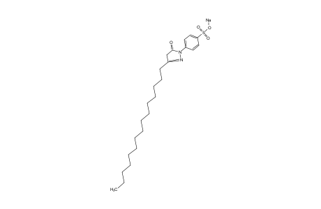 p-(5-OXO-3-PENTADECYL-2-PYRAZOLIN-1-YL)BENZENESULFONIC ACID, SODIUM SALT