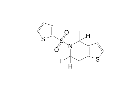 4-methyl-5-[(2-thienyl)sulfonyl]-4,5,6,7-tetrahydrothieno[3,2-c]pyridine