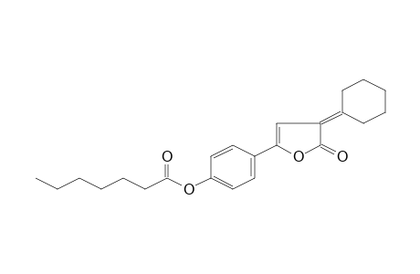 2,3-Dyhydrofuran-2-one, 3-cyclohelylidene-5-(4-heptanoyloxyphenyl)-
