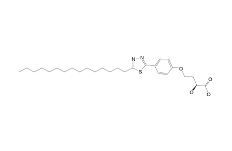 (2S)-2-hydroxy-4-[4-(5-pentadecyl-1,3,4-thiadiazol-2-yl)phenoxy]butanoic acid