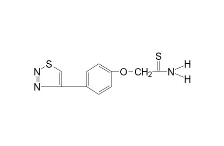 2-[p-(1,2,3-thiadiazol-4-yl)phenoxy]thioacetamide