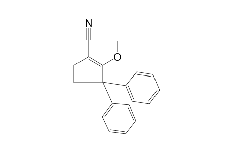 3,3-diphenyl-2-methoxy-1-cyclopentene-1-carbonitrile