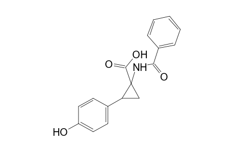 1-BENZAMIDO-2-(p-HYDROXYPHENYL)CYCLOPROPANECARBOXYLIC ACID