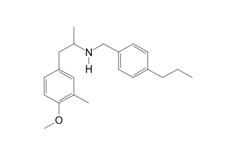 N-(4-Propylbenzyl)-1-(4-methoxy-3-methylphenyl)propan-2-amine