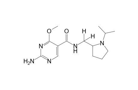 2-amino-N-[(1-isopropyl-2-pyrrolidinyl)methyl]-4-methoxy-5-pyrimidine carboxamide