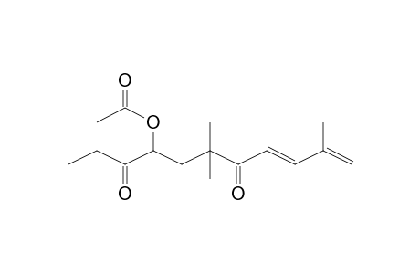 8,10-Undecadiene-3,7-dione, 4-(acetyloxy)-6,6,10-trimethyl-, (E)-